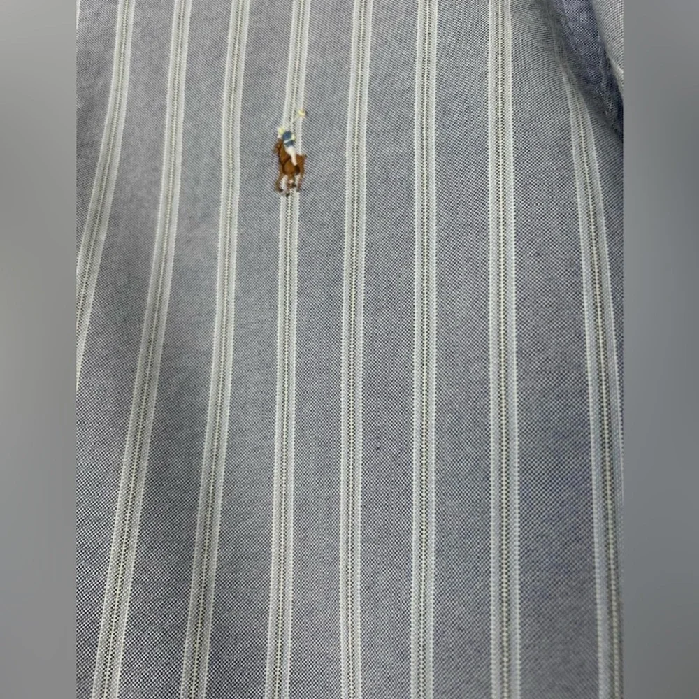 Ralph Lauren Classic Fit Men’s Button-Down Shirt - Size 17.5 34/35 - striped - Picture 5 of 7